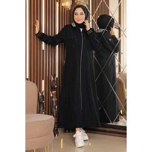 Veste Trench Casual avec poche zippée, manches longues et poches zippées pratiques - Product Image 1