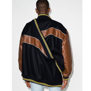 Logo personnalisé Premium Laine Chenille Broderie Baseball Letterman Vestes Hommes Vintage En Cuir Manches Varsity Veste Casual Hiver - Product Image 3