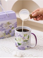 YCPS13 Ensemble de tasses en céramique créatives, boîte cadeau, tasse à eau pour la maison, pour les événements, les souvenirs et les cadeaux de remerciement