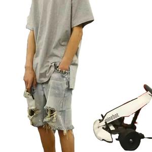 High Street <b>Short</b> Length Straight Loose Jeans <b>Shorts</b> <b>Men</b> Denim <b>Short</b> Pants Male Casual Custom Denim <b>Shorts</b> <b>for</b> <b>Men</b> - Product Image 3