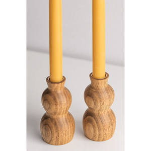 Bougeoir de vaisselle design vintage bougeoir bougeoir en bois de qualité supérieure pour accessoires d'éclairage d'hôtel à la maison - Product Image 6