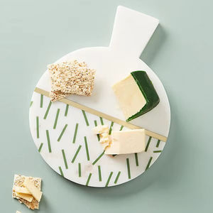 เขียงหินอ่อนสไตล์เรียบง่าย ให้ความรู้สึกแบบบ้านไร่ พร้อมใช้งานได้จริงสำหรับการหั่นและสไลซ์ - Product Image 1