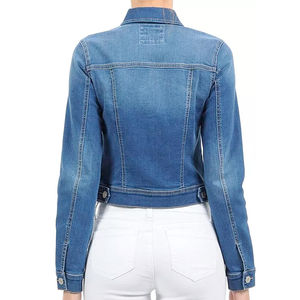 Veste en jean pour femme 2025 à prix de gros, style vintage, doublure en coton respirant, personnalisable - Product Image 2