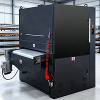 Machine à poncer à double bande pour tôle, pour l'élimination des bavures et des couches d'oxyde sur les surfaces en acier inoxydable et en aluminium, pour la découpe laser