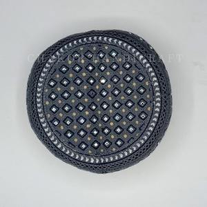 Chapeau traditionnel islamique afghan pashtun pour homme, brodé de dentelle, fait à la main, couvre-chef ethnique pour la prière à la mosquée - Product Image 6
