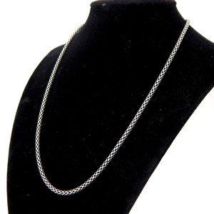 Collana a catena in argento Sterling 925 gioielli alla moda per uomo e donna - Product Image 1