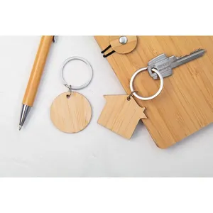 Portachiavi e Moschettone Ecologici in Bambù Bookey, Gadget Promozionali - Product Image 3