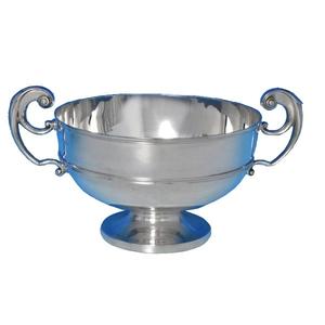 Tazón de Metal profundo para almacenamiento de frutas y verduras decorativas de mesa, Acabado niquelado para cuencos de servidor de postres de frutas - Product Image 4