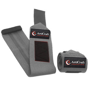 Adjustable Breathable Elastic Polyester Wrist <b>Wraps</b> for Gym Custom Logo Sports Fitness Adult Weight Lifting <b>Black</b> 12"18"24" - Product Image 6