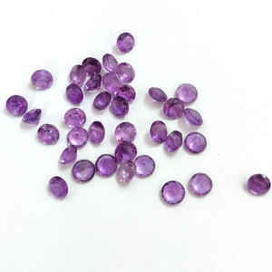 พลอยอเมทิสต์ธรรมชาติ3ชิ้นขนาด4มม. ด้านหน้า17.5ซม. ตัดมาก iroc อัญมณีหลวม $ เรา10ชิ้น - Product Image 6