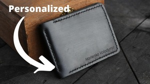 Porte-cartes en cuir à la mode léger de haute qualité pour hommes porte-cartes de visite portefeuille LWM-0116 - Product Image 2