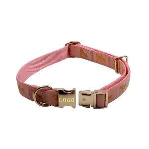 ปลอกคอสุนัขหัวเข็มขัดสีโรสโกลด์คุณภาพดีที่สุด - Product Image 2