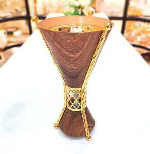 Ensemble cadeau Brûleur d'encens de table Brûleur d'encens en métal Bakhoor pour la maison Ensemble décoratif de 2 pièces au prix de gros en provenance d'Inde - Product Image 5