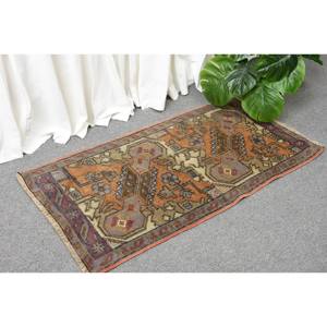 Tapis en laine turque vintage de 17x32 pieds, motifs patchwork orange beige, tissage plat, tapis de salon avec support en latex, ensembles de tapis - Product Image 3