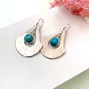 Pendientes Colgantes Bohemios de Plata de Ley 925 con Labradorita Natural de 7 mm, Joyería Vintage con Piedras Preciosas, Regalos de Piedra Natal - Product Image 5