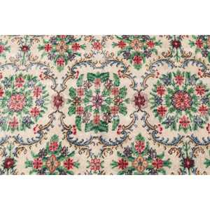 4.4x8.4 ft Vintage Rug, Turkish Area Rug, <b>Red</b> Abstract <b>Wool</b> Rug - Product Image 5