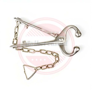 Porte-taureau professionnel de qualité supérieure vente chaude support de nez de taureau en acier inoxydable personnalisé avec chaîne - Product Image 6