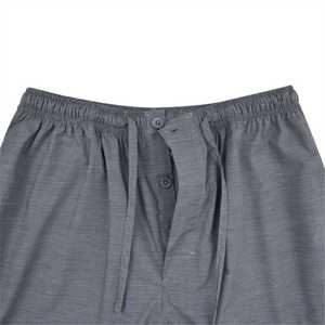 Black Check Cross Pocket Woven <b>Pajama</b> Regular Fit Lounge Pants Soft Cotton-Poly Blend, Drawstring & Pockets Cozy Sleepwear - Product Image 4