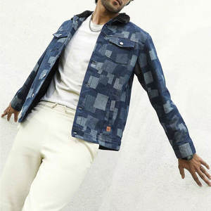 Easily Available In Market Customized Logo Printed <b>Men</b> <b>Denim</b> <b>Jacket</b> Winter Collection Made In Pakistan <b>Men</b> <b>Denim</b> <b>Jacket</b> - Product Image 1