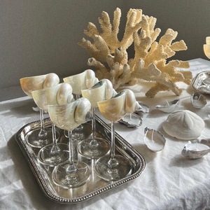 Taza de concha marina de diseño único para decoración de bar, regalo de boda y exhibición para el hogar, OEM - Product Image 2