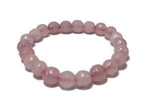 <b>Bracelet</b> Rose Quartz Faceted Round Bead <b>Bracelet</b> Gemstone Healing Fashion Jewelry <b>Men</b> and Women Gift Energy Meditation - Product Image 2