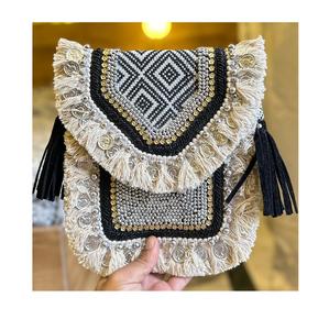 Mujeres indias diseñador estilo bohemio con cuentas embrague bolsos de mensajero bolsos hechos a mano compras de noche bolsos de fiesta con cuentas al por mayor - Product Image 2