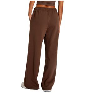 กางเกงวอร์มทรงหลวมสำหรับผู้หญิงกางเกงวิ่งขากว้างทันสมัยสำหรับใส่ได้ทุกวันและลำลองโลโก้ออกแบบได้ตามต้องการ - Product Image 3