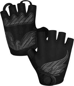 Guantes de Ciclismo de Medio Dedo con Almohadilla de Gel de 5MM para Hombre/Mujer, para Fitness, Ejercicio, Levantamiento de Pesas, Gimnasio, Deportes - Product Image 1