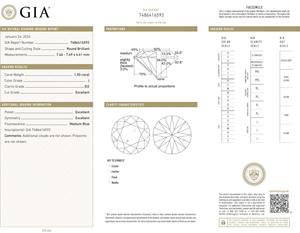 เพชรที่ผ่านการรับรองจากธรรมชาติ1.50กะรัตเพชรสีเจ SI1และความคมชัด SI2กลมเจียระไนเพชรหลวมสำหรับทำเครื่องประดับ - Product Image 2