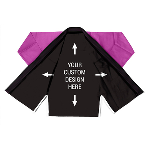 Kimono de Jiu Jitsu BJJ Negro Liso con Tejido Perla, Tela Preencogida, Ropa de Artes Marciales para Adultos, Directo de Fábrica - Product Image 3