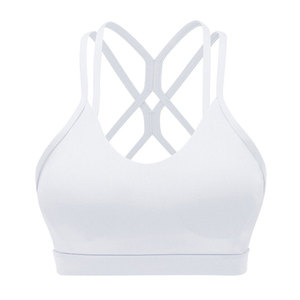 Soutien-gorge de sport compressif sans coutures pour femmes, tissu doux, parfait pour le yoga, la remise en forme et les entraînements en studio. - Product Image 1