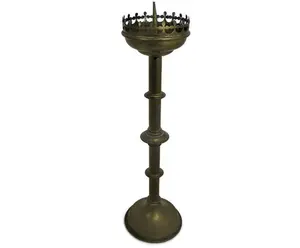 Soporte de vela de aluminio de diseño tradicional moderno para Navidad y fiesta de eventos para cumpleaños, bodas y decoraciones para el hogar - Product Image 1