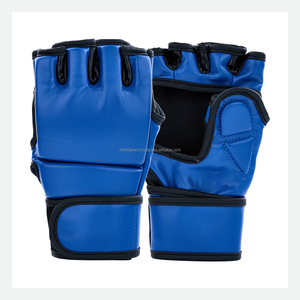 Factory Price Custom Leather MMA Boxing <b>Gloves</b> Breathable Hook Loop Closure for Wrist Lightweight Half Finger/<b>Fingerless</b> - Product Image 5