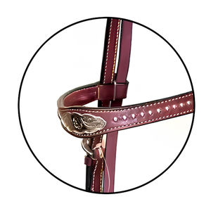 Bride de cheval en cuir occidental réglable de qualité supérieure pour l'entraînement et les spectacles d'équitation - Product Image 6