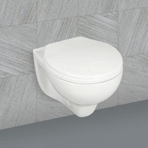 Asiento de inodoro de cerámica para colgar en la pared: artículos sanitarios de porcelana, producto de baño, asiento de inodoro para armario de agua de montaje en pared con OEM - Product Image 3