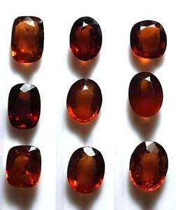 พลอยเฮสโซไนต์ธรรมชาติ 3-5 กะรัต รูปไข่ เจียระไนแบบเหลี่ยม สำหรับทำเครื่องประดับ - Product Image 3