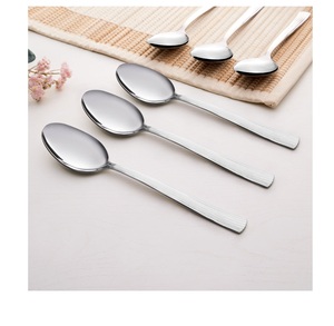 Ensemble de couverts en acier inoxydable de haute qualité avec poignée carrée cuillères en acier miroir fourchettes et couteaux pour mariages restaurants - Product Image 3