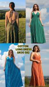 Robe d'été décontractée bohème tendance pour femme, 100 % coton, longue, sans manches, de la marque Blast Holl, écologique, respirante, lavable, de haute qualité - Product Image 5