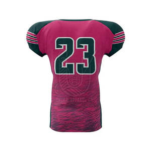 Uniforme de Fútbol Americano para Mujer, Color Sólido, Transpirable, de Secado Rápido, Manga Corta, Hecho a Medida - Product Image 4