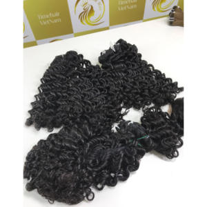 Extensions de Cheveux Humains Bruts Remy Bouclés en vrac Cuticule Alignée Vietnamienne Grand Stock - Product Image 3