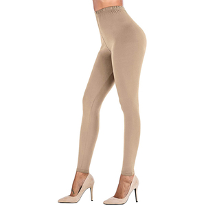 Gran oferta 2024, mallas deportivas para mujer, estilo deportivo cómodo con Material de cuero de seda, logotipo de bajo precio en la cintura para uso en el gimnasio - Product Image 1