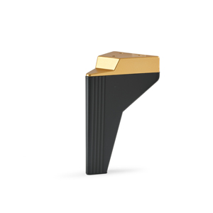 Pieds de meubles en plastique noir robustes de 17 cm en forme de L pour salon, canapé moderne, armoire, unité TV, pieds de support - Product Image 1