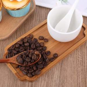 Plateau en bois naturel de style unique avec poignées plateaux de service ovales en bois dur pour vente commerciale et cadeau - Product Image 5