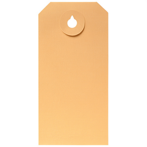 Customized 40x80mm Off-White Paper Hanging <b>Tags</b> for <b>Clothes</b> 190g/m Pack of 1000-Transpak - Product Image 2