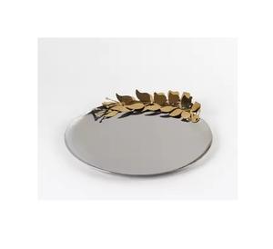 Juego de posavasos martillado de aluminio con soporte Forma redonda Posavasos de vidrio de tamaño personalizado al precio más bajo - Product Image 3