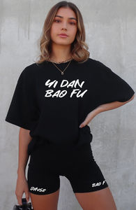 ชุดวอร์ม2024สำหรับผู้หญิงเสื้อยืดโอเวอร์ไซส์กางเกงขาสั้นรัดรูปสำหรับผู้หญิงสั่งทำได้แบบมืออาชีพ - Product Image 4