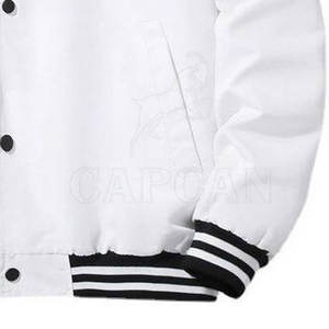 Top Trending Women's <b>White</b> Letterman Jacket Unique Embroidered Wool Lining Breathable Outwear with Custom Logo Decoration - Product Image 5