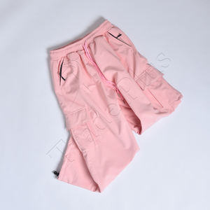 OEM Pantalon cargo de ski pour hommes de la rue principale, couleur unie, style baggy, décontracté, taille élastique, coupe ample, combinaison de ski tendance en lin fin de grande taille - Product Image 2