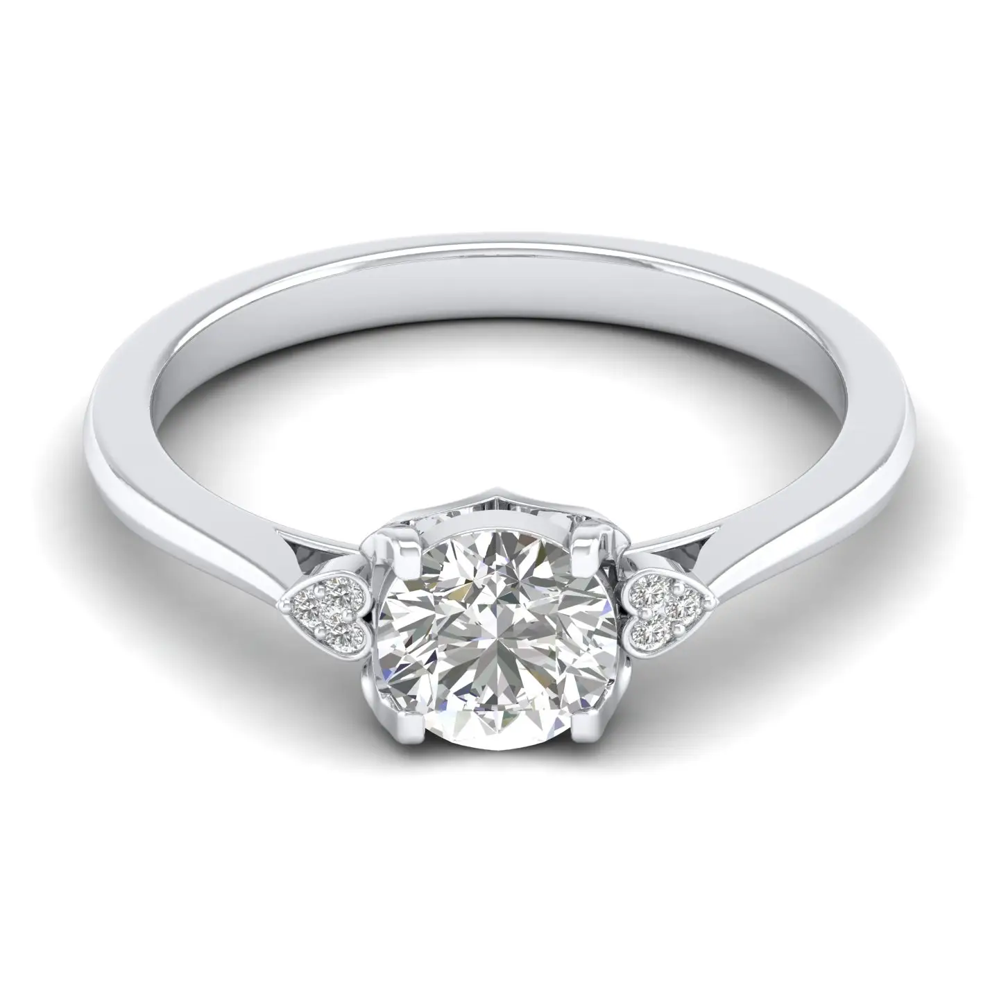 แหวนเพชรธรรมชาติแท้สำหรับผู้หญิงแหวนเพชรธรรมชาติแท้18K สีทองสีขาวทองแท้คุณภาพดี