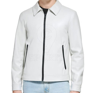 Chaqueta de cuero de moda de alta calidad para hombre, chaqueta de cuero de diseño personalizado de invierno para hombre - Product Image 1